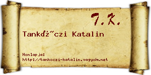 Tankóczi Katalin névjegykártya